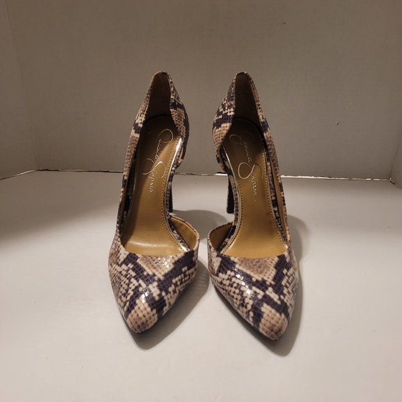 Jessica Simpson Women Stiletto Heels Textile Upper Man-Made Lining/Sole Size 7.5 - Picture 6 of 9